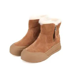 [BABARA](신세계 사우스시티)소가죽 숏지퍼 스노우 퍼부츠 BBH879BE