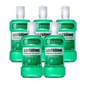 리스테린 후레쉬 버스트 750ml X5개