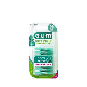 GUM 검 치과 부드러운 일회용 치간칫솔 코스트코 소프트픽 민트 컴포트플렉스(80p) 1개