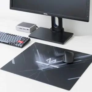 게이밍 강화유리 마우스 패드 키보드 겸용 장패드 9H 고강도 유리  맞춤 제작 가능