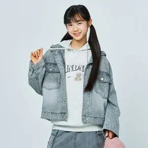 [보리보리/소이]여자 봄이월 그레이후드데님자켓(25S1551)