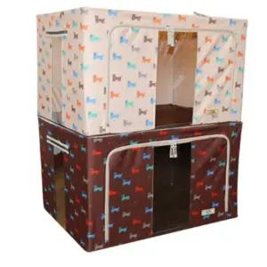 와이어수납박스 대용량 초대형 큰 튼튼한 투명 창 보관 파우치 주머니 가방 박스 120L