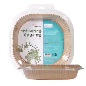 쿠킹플러스 에어프라이어 사각 종이호일 23cm 50매 X 2팩 (총100매)