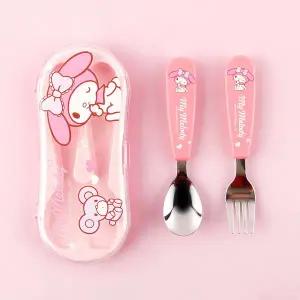 [꼬마스타]산리오 큐티 스푼포크 케이스세트-마이멜로디