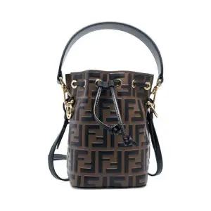 [중고명품] 브라운 FF 로고 몬트레조 미니 버킷백
