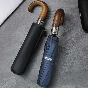 전자동 3단우산 원목 손잡이 파라체이스 3214 우산