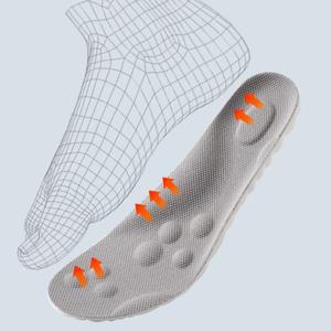 세르히오 4D 입체 지압 통풍 깔창 인솔 고탄성 실리콘 EVA 푹신한 라텍스 쫀쫀 뒷굽