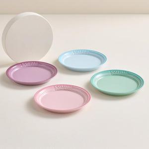 코렐코디네이츠 브리즈스톤 원형접시(중) 4종 세트