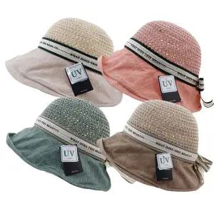와이어챙 UV차단 여름 니트 벙거지 엄마 중년 여성 시원한 버킷햇 모자 AN-N50