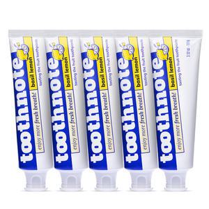 투스노트 입냄새제거 수분치약 바질레몬향 100g 5개