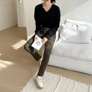 [하프클럽/]스판 빅사이즈 밴딩바지 여성바지 신상 배기팬츠 면