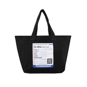 [미하라야스히로]미하라 야스히로 I12BG701 BLACK 빅 네임 패치 토트백 블랙