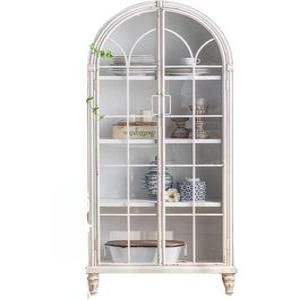 프렌치 엔틱 북유럽 접시장 그릇장 화이트 인테리어 그릇장식장 카페 찻장 엔틱그릇장 미니