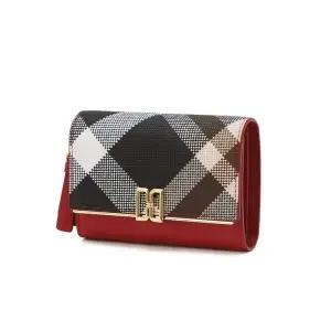 갤러리아 DCWA5F362 닥스 레드 체크 DD로고 가죽 반지갑