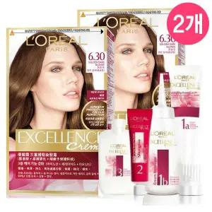 로레알 엑셀랑스 크림 염색약 6.30 황금밝은갈색X2개