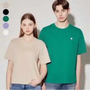 [롯데백화점]게스 남여공용 오리지널 미니 삼각 반팔 티셔츠 NP2K9480