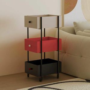 3단 카트 귀여운 회전트롤리 선반 돼지 틈새 예쁜바퀴 유니크 보비트롤리 주방