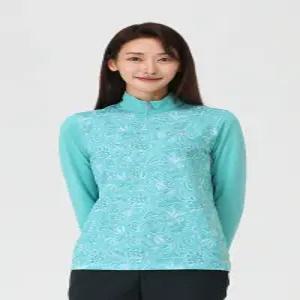 [피에이티]PAT 여성 봄  가을  배색프린트반짚업티셔츠 1K65432