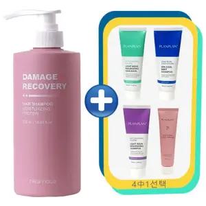 리얼모토 데미지 리커버리 모이스처라이징 샴푸 500ml + 플랑플랑 헤어제품