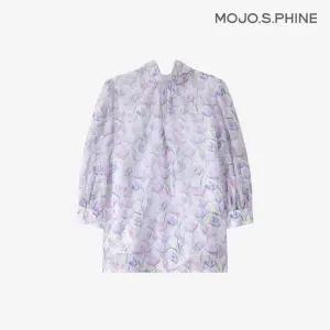 [모조에스핀] 리본넥 플라워패턴 쉬폰 블라우스 IV_S252MSC133 1698810