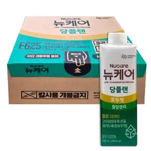 뉴케어 당플랜 호두맛 200mlx30팩 당뇨식 당뇨환자 식사대용 영양식