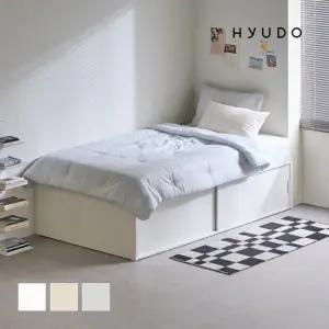 지정일배송/무료설치ㅣ휴도 JAJA 선유 빅서랍 수납 무헤드 슬라이딩 침대 프레임 SS