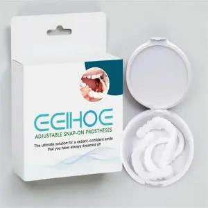 실리콘 틀니 가짜 이빨 미용 의치 교정기 임시치아