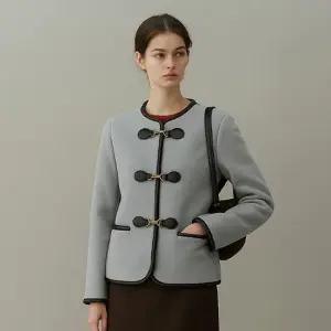 [최초가390 000]프리미엄 양모 시어링 토글 무스탕+머플러_SOJK251102