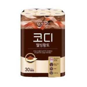 코디 웰빙 황토 3겹 화장지 30m 30롤