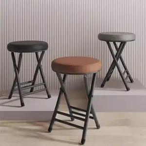 심플 간이 보조 행사 접이식 등받이 쿠션 의자 2종