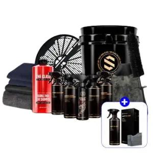 [+타이어광택제] 더클래스 13종 셀프 세차 용품 자동차 실내 실외 입문 손세차 디테일링 세트