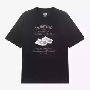 노스페이스 thenorthface NT7UR05K 화이트라벨 레트로 반팔 라운드티BLACK