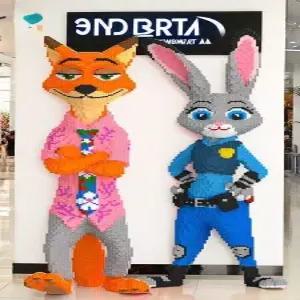 주토피아 호환 블럭 대형블럭 완구 피스 액자 여우 집중력 선물 키즈 게리 토끼 굿즈