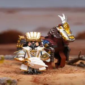 브릭샵 미니피규어 삼국지 영웅 블럭 제갈량 마초 관우 조운 황충 장난감 장군 세트  조립