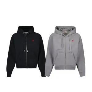 아미 스몰하트 로고 후드집업