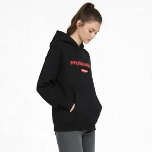 시그니처 험머 로고 소프트 기모 후드 티셔츠 블랙