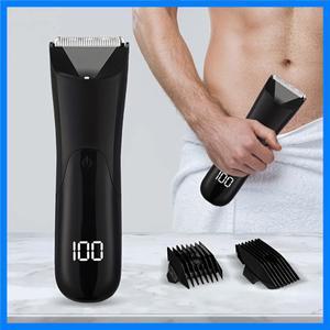 남성용 바디 트리머 전기 면도기 음모 및 겨드랑이 헤어 개인용 헤어 트리머 세라믹 블레이드 남성용 그루