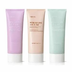 [NEW] 식물나라 뽀얀쌀 톤업 수분 선크림 100mL x 2개, SPF50+ PA++++
