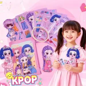 케이팝 데몬헌터스 DIY 스티커 놀이 캐릭터 젤리 교제 교구 세트 선물