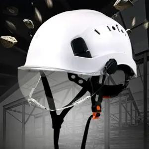 소방관 경량안전모 헬멧 통풍 설계 여름용 고글 턱끈 선글라스 일체형 보호 소방 헬멧