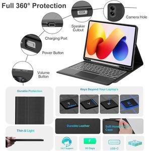 샤오미 레드미 패드 2 프로 12.1인치용 키보드 케이스, 태블릿 탈착식 블루투스 포함