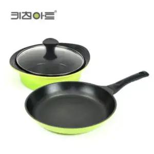 키친아트 실속 쿡웨어 2종세트 전골냄비20cm, 프라이팬28cm