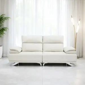 오너스가구 프리미엄 실리콘가죽 전동 3인소파