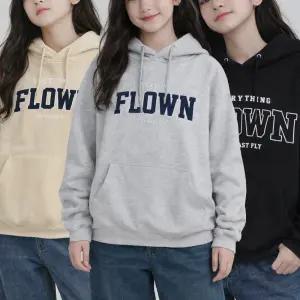 주니어 기모 안감 오버핏 레터링 후드티 초등학생 여아 중학생 남아 긴팔 겨울 티셔츠