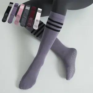 필라테스 요가 양말 토삭스 홈트 미끄럼방지 삼선 니삭스 긴양말 5컬러