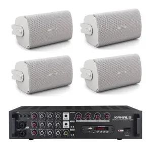BOSE FS4SE 보스 벽부형스피커 4개 4채널앰프 카페 매장 업소용 와인바 스피커