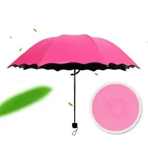 기능성 암막 양우산 겸 플라워 투인원 요술 수동 양산 선물용