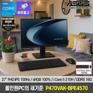 ASUS 올인원PC 24인치 인텔 i5 P440VAK-BPC9000 모니터 일체형 데스크탑 컴퓨터