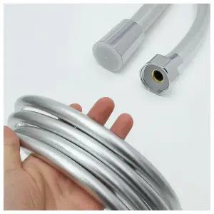 클린메이트 튜브 샤워기 호스(3m) (실버)