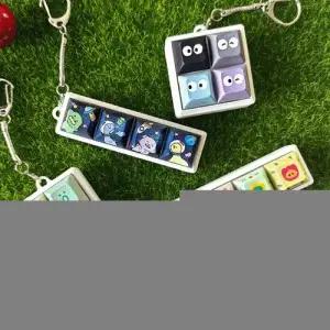 트라이코지 캐릭터 네모 키캡 키링 가방고리 파우치고리